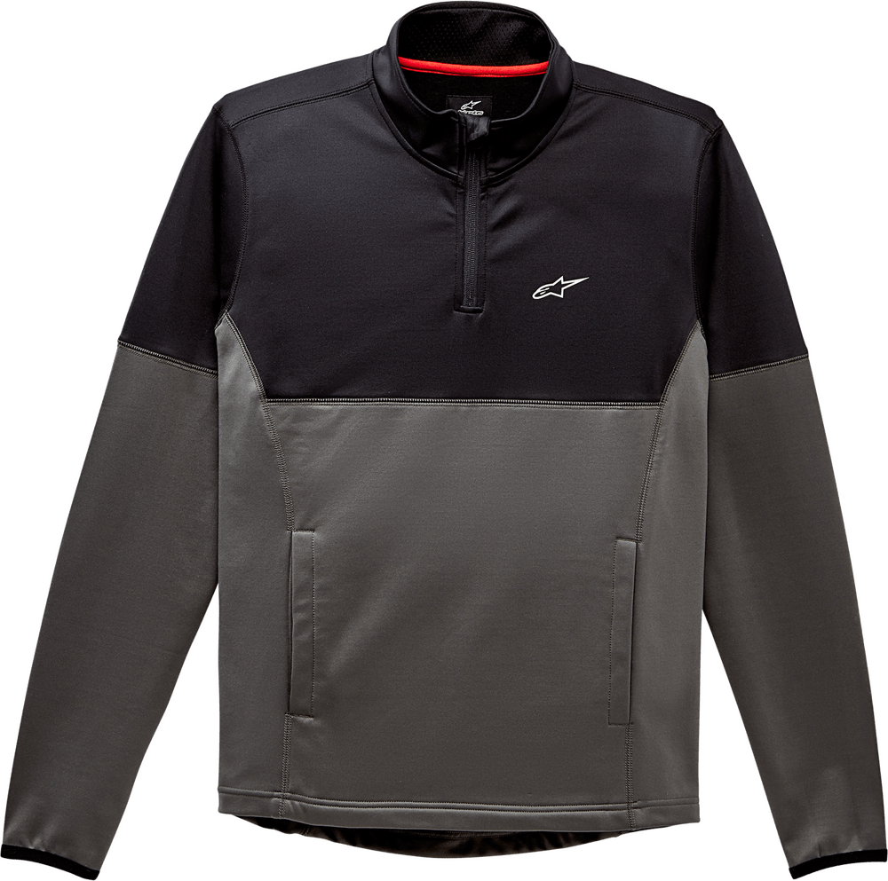 MISSION MIDLAYER TOP BLACK/CHARCOAL MD - MotoPros