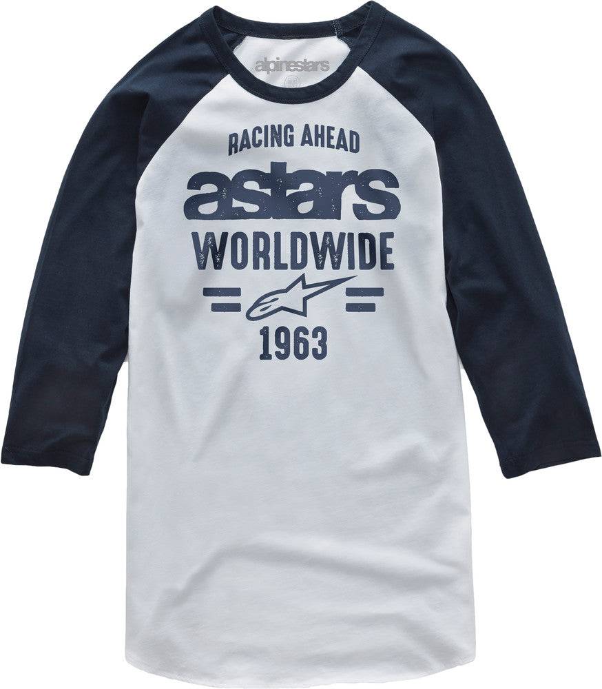 ALPINESTARS ENTICE PREM TEE WHITE/NAVY XL - MotoPros