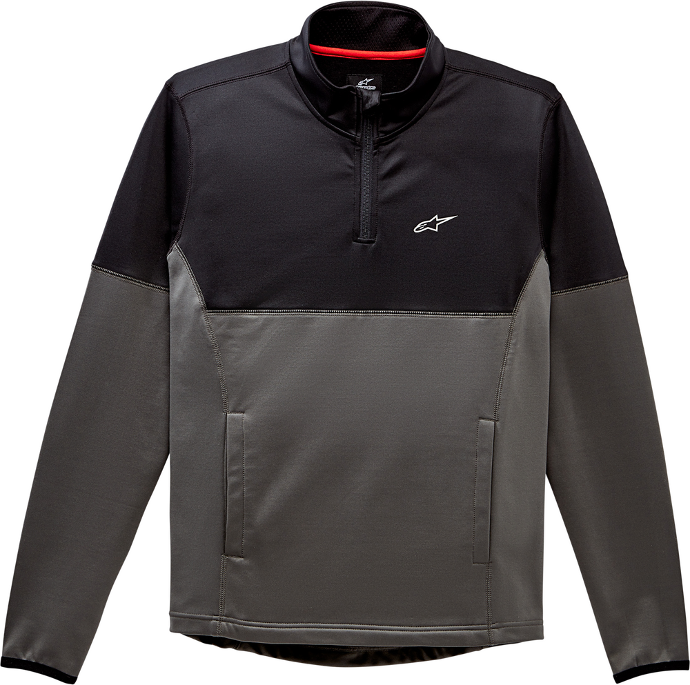 MISSION MIDLAYER TOP BLACK/CHARCOAL MD - MotoPros 