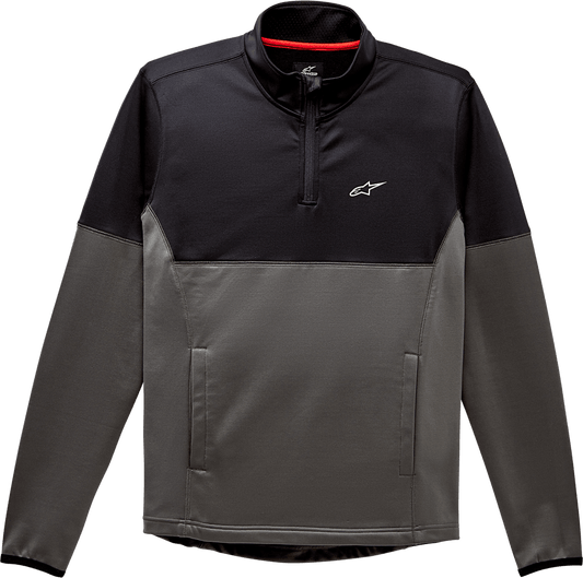 MISSION MIDLAYER TOP BLACK/CHARCOAL MD - MotoPros 