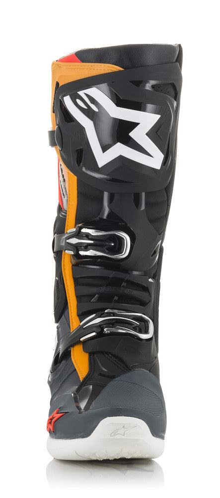 TECH 10 BOOTS BLK/GRY/ORG/FLUO RED - MotoPros 