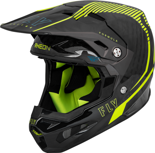 FLY RACING FORMULA CARBON TRACER HELMET HI-VIS/BLACK