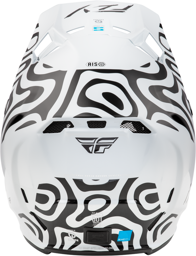 FLY RACING FORMULA S CARBON ABYSS HELMET WHITE/BLACK