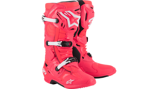 Tech 10 Boots - Diva Pink/White - MotoPros 